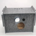 DIY cat nest house shape felt board cat bed